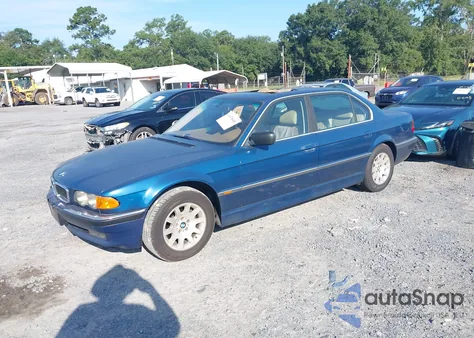 2000 BMW 740Il z USA, uszkodzony, nr VIN WBAGH8348YDP09099